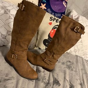 Steve Madden tan boots